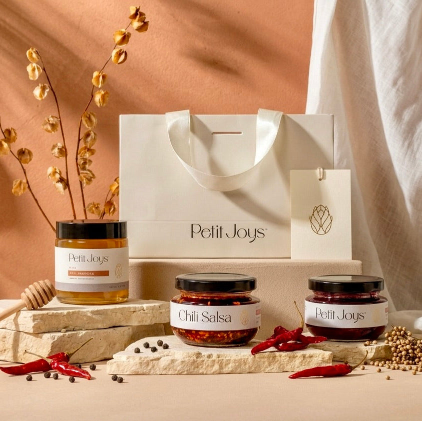 Taste of Vallarta artisan food gift set — honey, jam, and salsa macha from Puerto Vallarta, Mexico | Petit Joys
